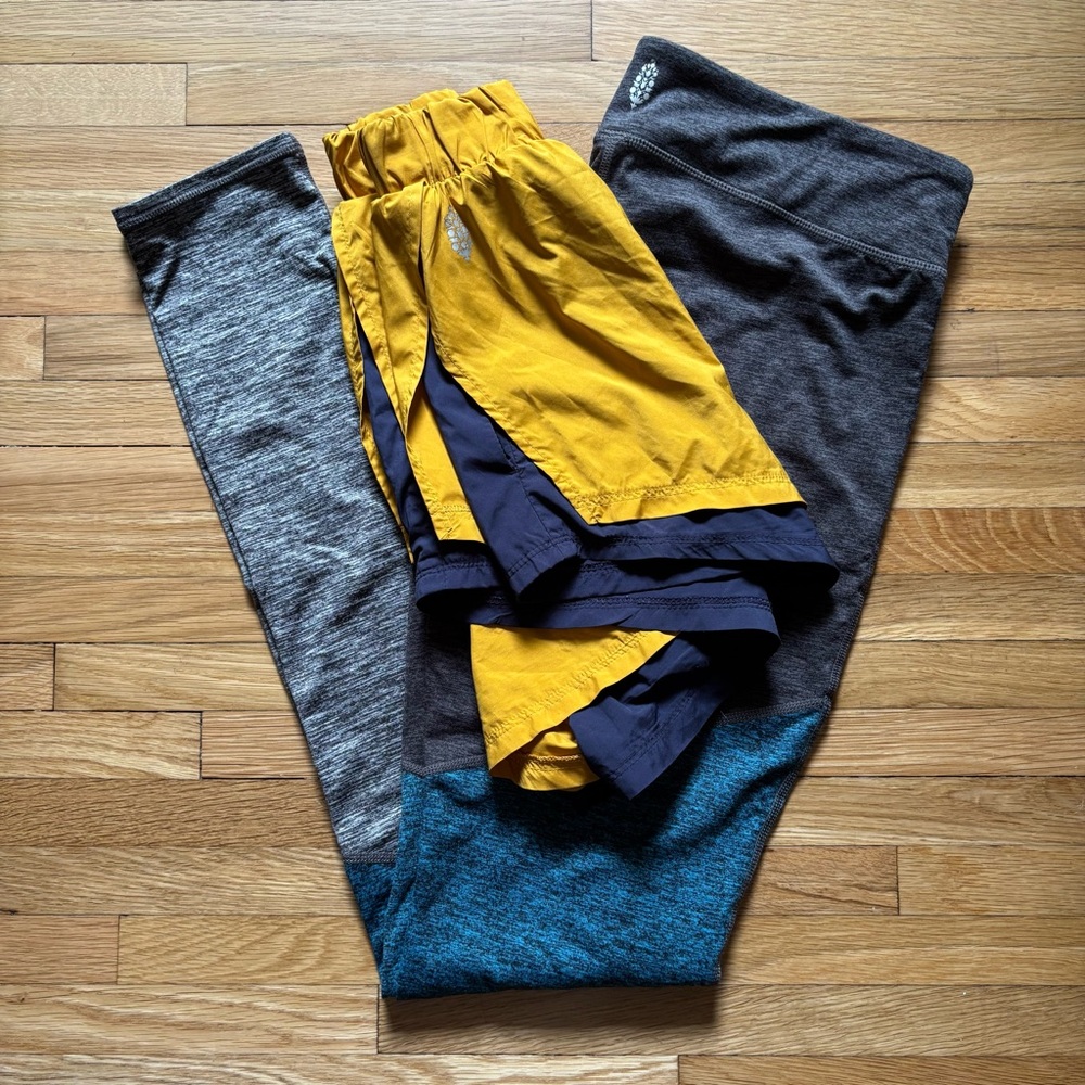 Free People‎ Movement Lot 1x High Rise Leggings Women L 1x Hardio Cardio Shorts